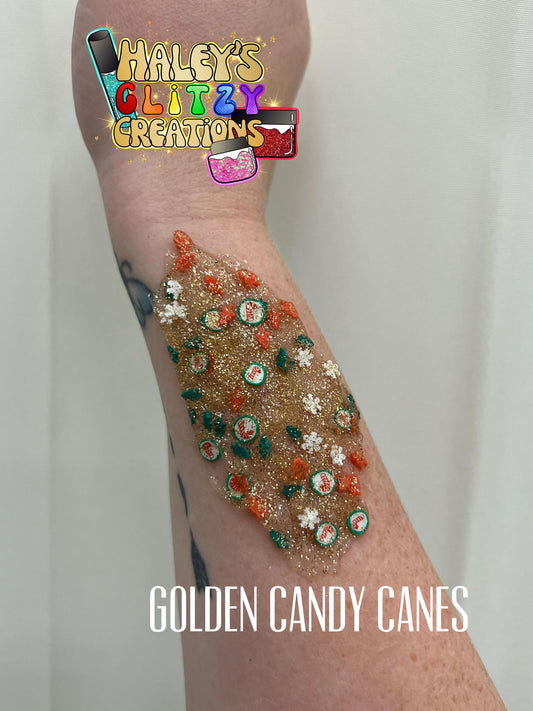 Golden Candy Canes