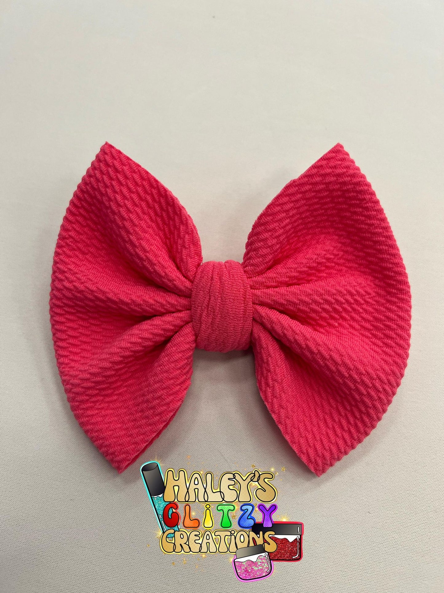 Hot Pink 5 inch Bow