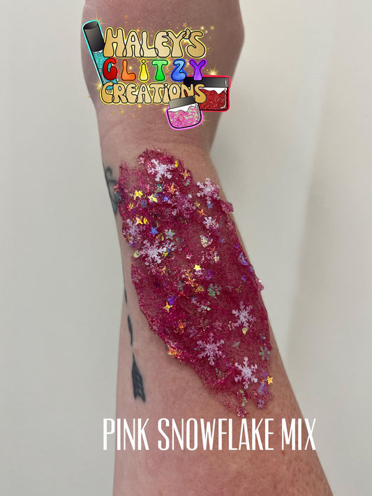 Pink Snowflake Mix